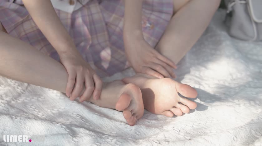 [Limerence] NO.053 海蓝 白皙希腊脚 JK户外野餐