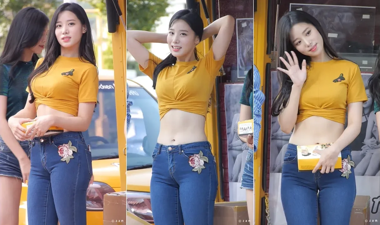 베리굿 BerryGood 조현 - 크롭배꼽티 청바지핏 영상모음 (베리굿미니팬미팅 치킨이벤트)