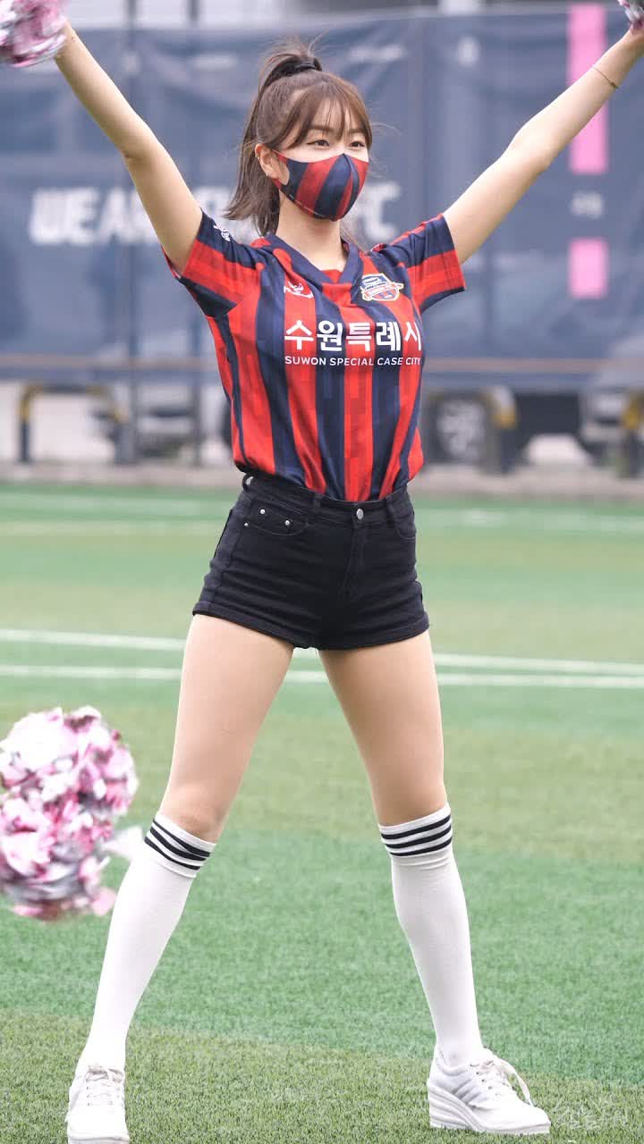 수원FC 위민 치어리더 하프타임공연 (안지현) 직캠 [수원종합운동장 보조구장]