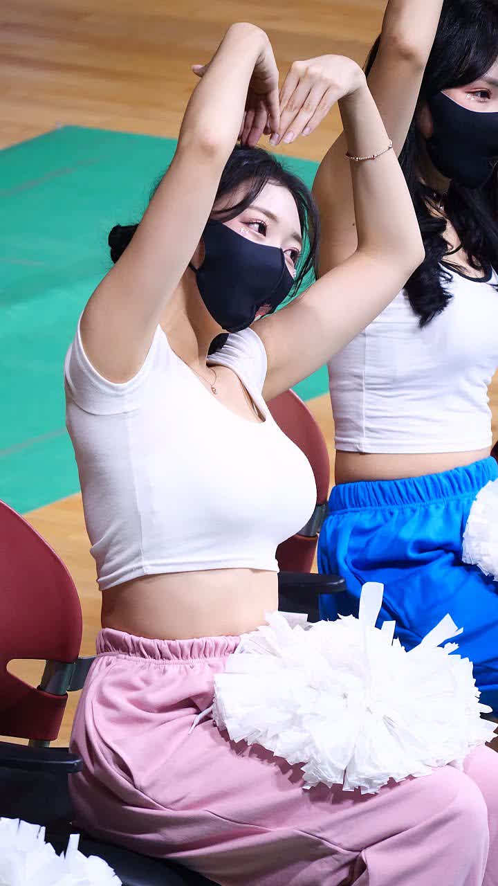 끝까지 보세요 2분미만.. 조예린 치어리더 응원리액션 직캠 [고양체육관]